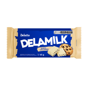 Chocolate Delamilk Branco com Cookies 65g